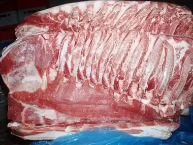 Frozen Pork Belly (Sheet Ribbed) from Brazil - Premium export quality by Marythur Food Exports